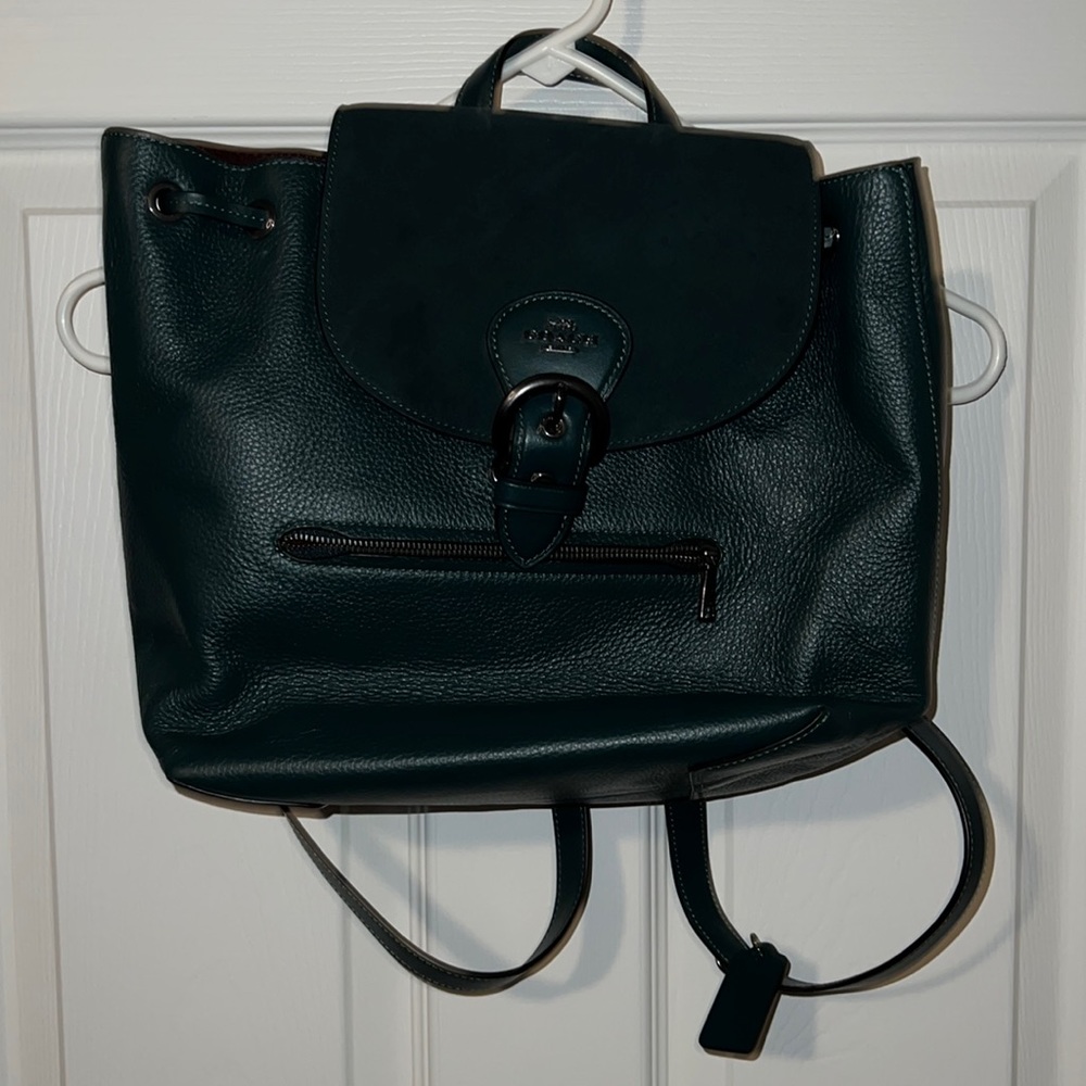 Green Coach backpack